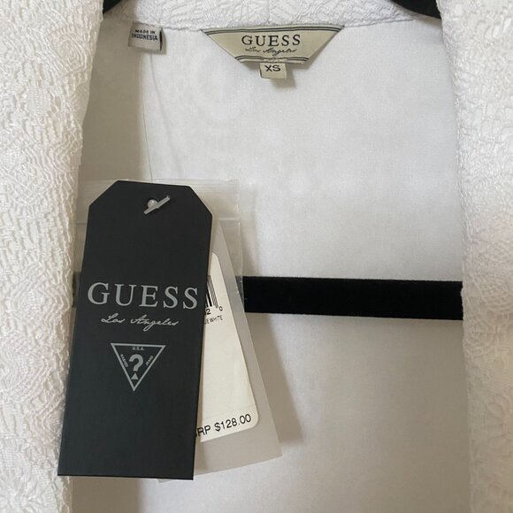 Guess True White Lace Blazer Size XSmall - Picture 2 of 10